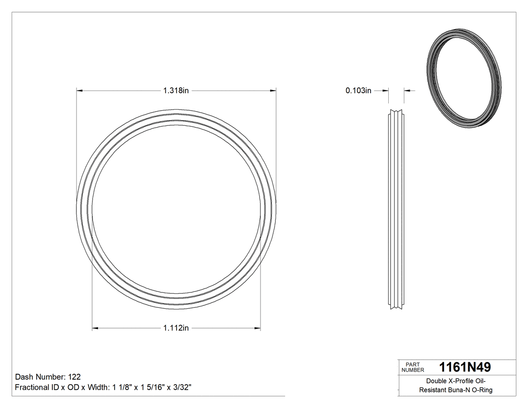 Technical drawing - 1161N49